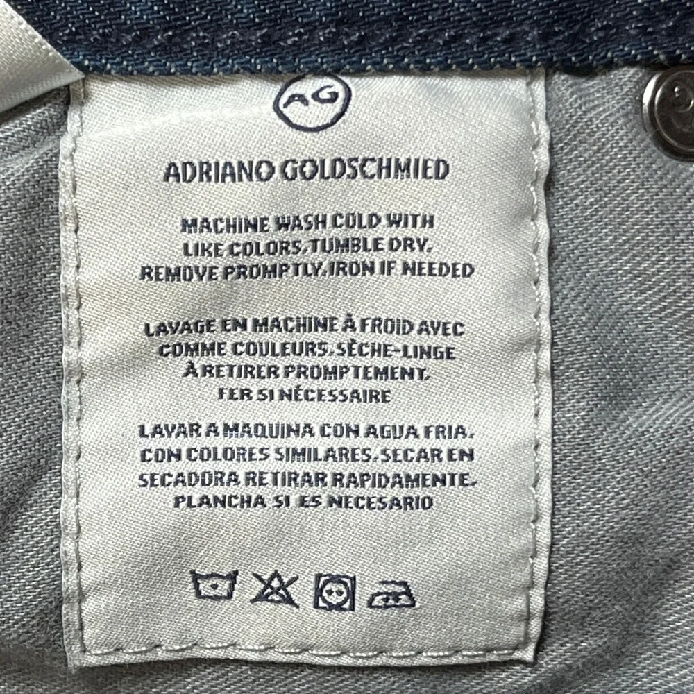 AG Adriano Goldschmied The Everett Jeans Mens 30x34 Dark Indigo Slim Straight